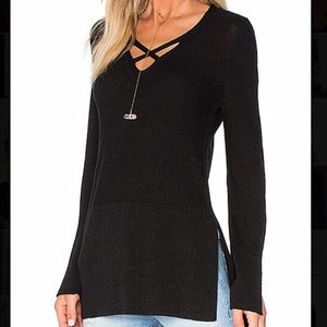 Free People Criss Cross Top in Black